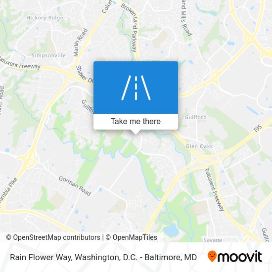 Rain Flower Way map