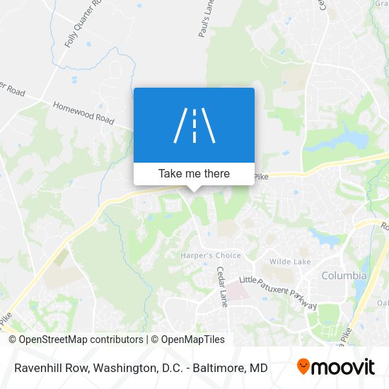 Ravenhill Row map