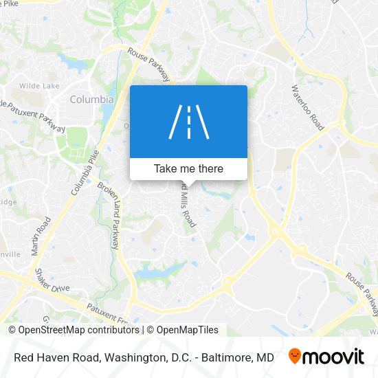 Red Haven Road map