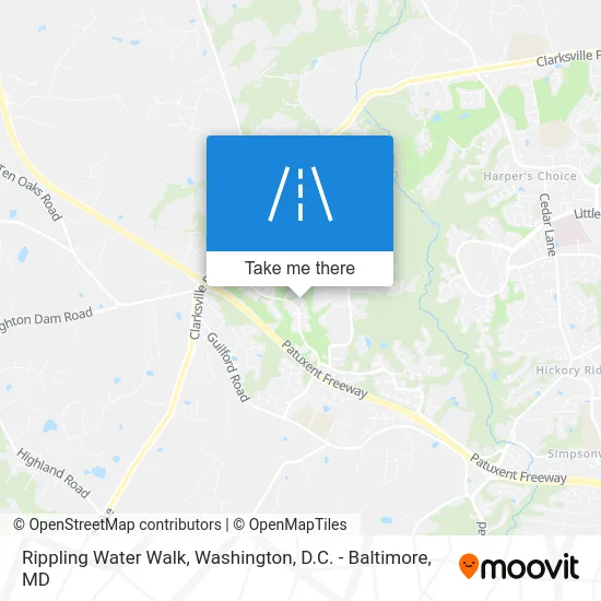 Rippling Water Walk map