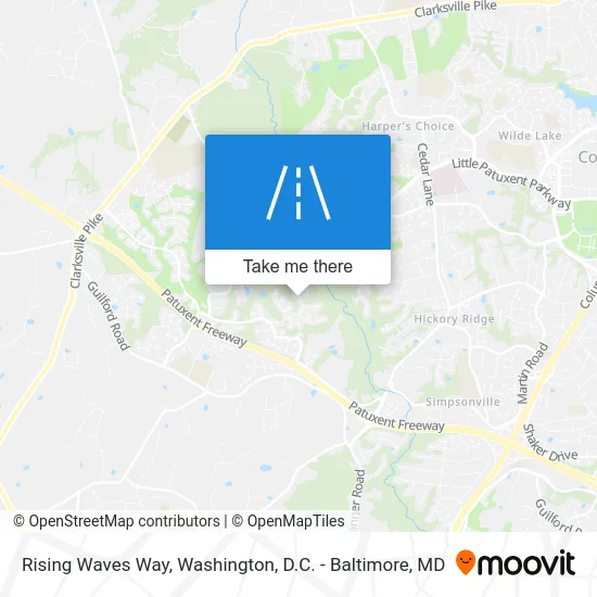 Rising Waves Way map