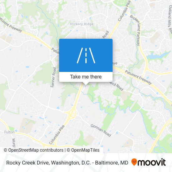 Rocky Creek Drive map