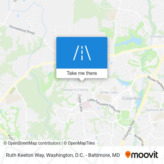 Ruth Keeton Way map