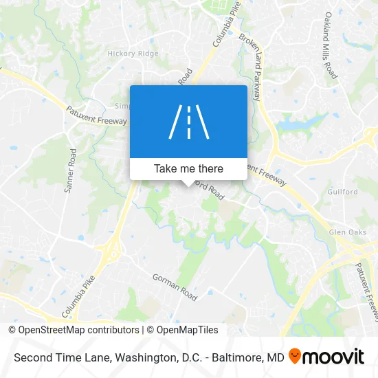 Second Time Lane map