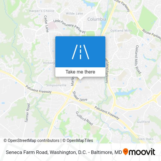 Seneca Farm Road map