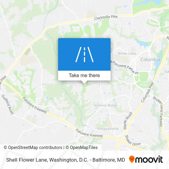 Shell Flower Lane map