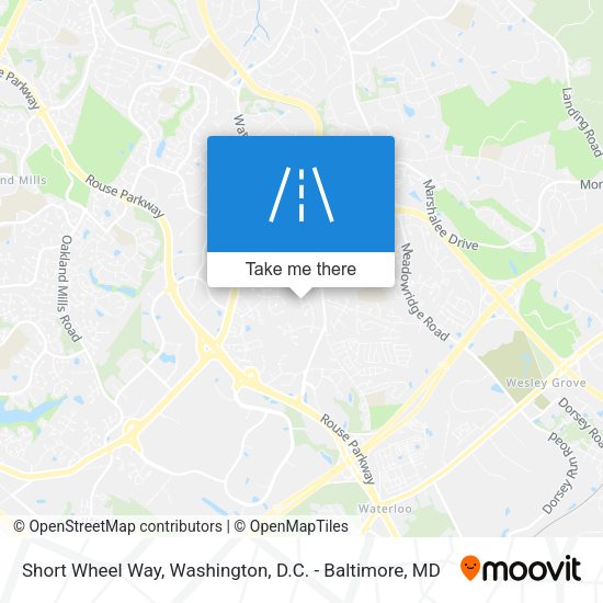 Short Wheel Way map