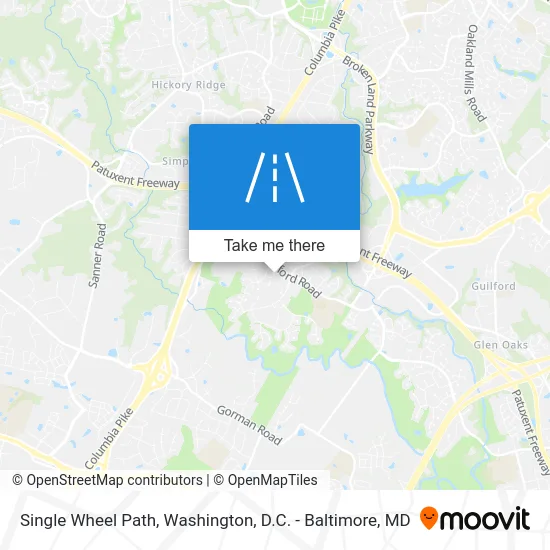 Single Wheel Path map