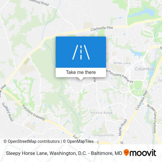 Sleepy Horse Lane map