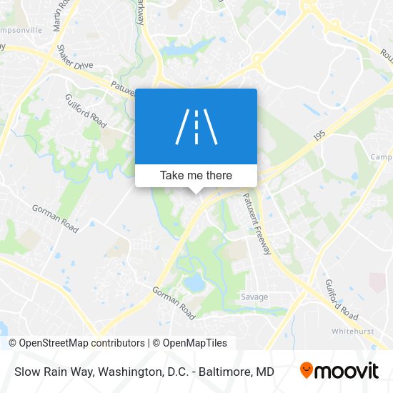 Slow Rain Way map