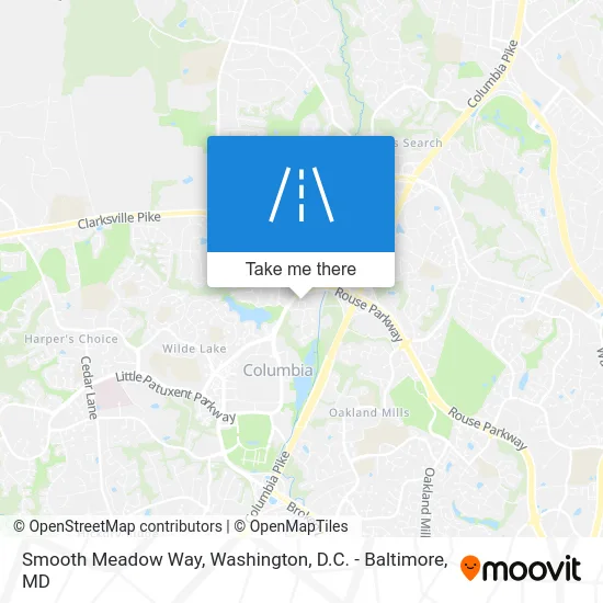 Smooth Meadow Way map