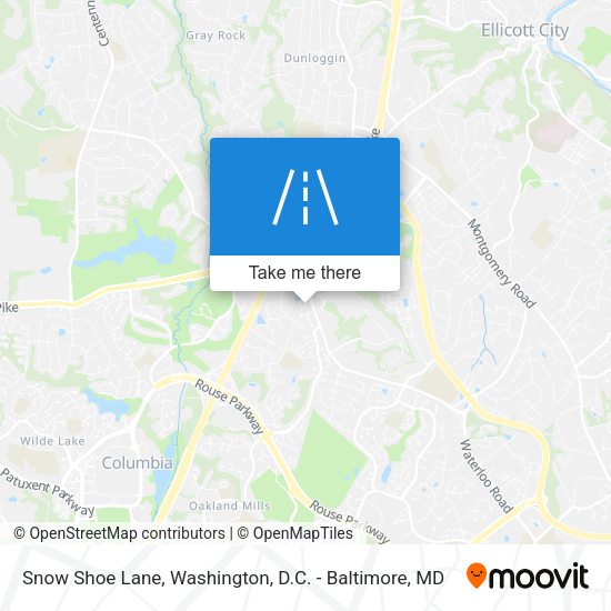 Snow Shoe Lane map