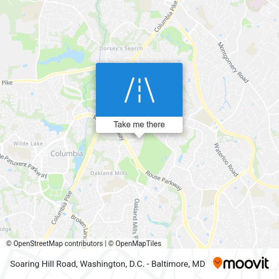Soaring Hill Road map