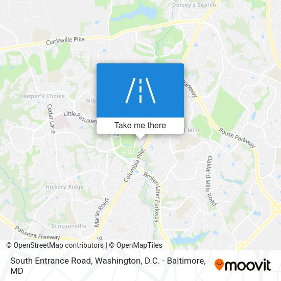 South Entrance Road map