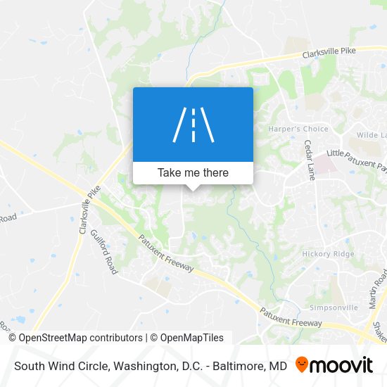 South Wind Circle map
