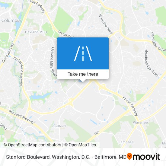 Mapa de Stanford Boulevard