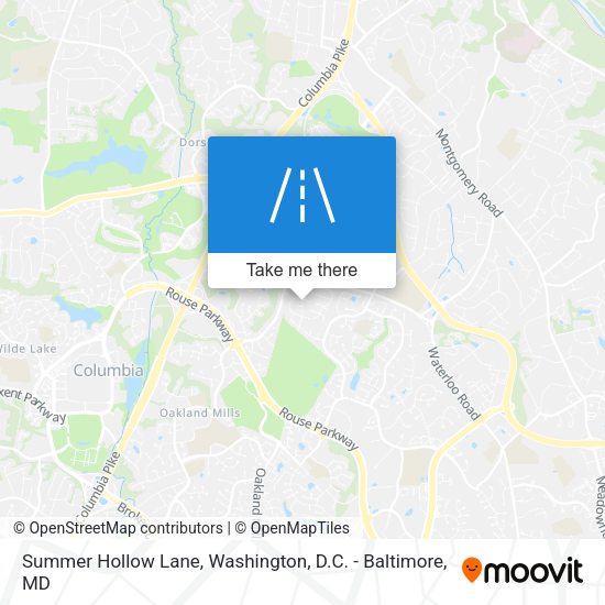 Summer Hollow Lane map