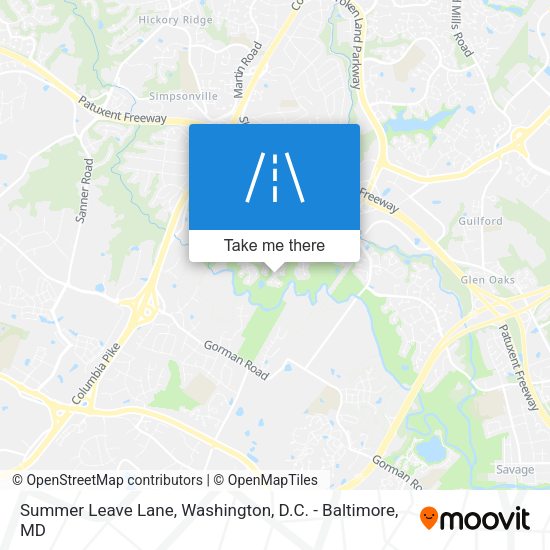 Summer Leave Lane map