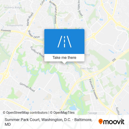 Summer Park Court map