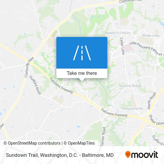 Sundown Trail map
