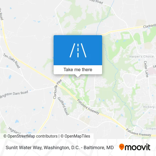 Sunlit Water Way map