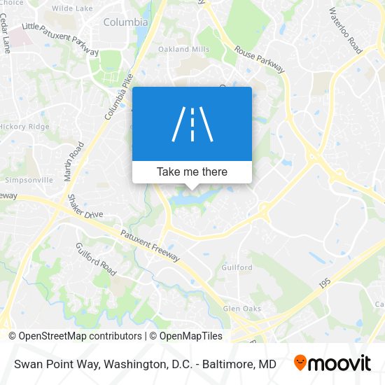 Swan Point Way map