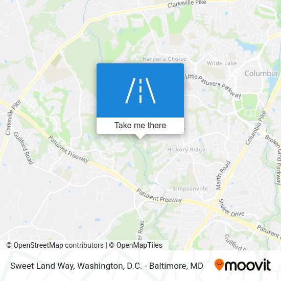 Mapa de Sweet Land Way