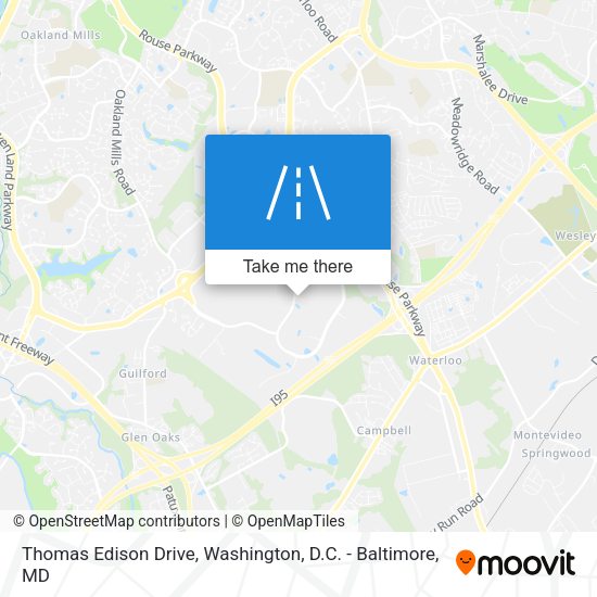 Thomas Edison Drive map
