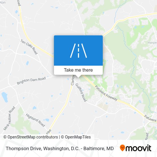 Thompson Drive map