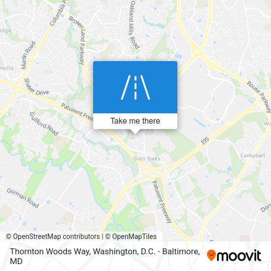 Thornton Woods Way map