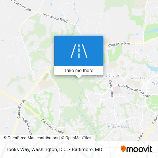 Tooks Way map