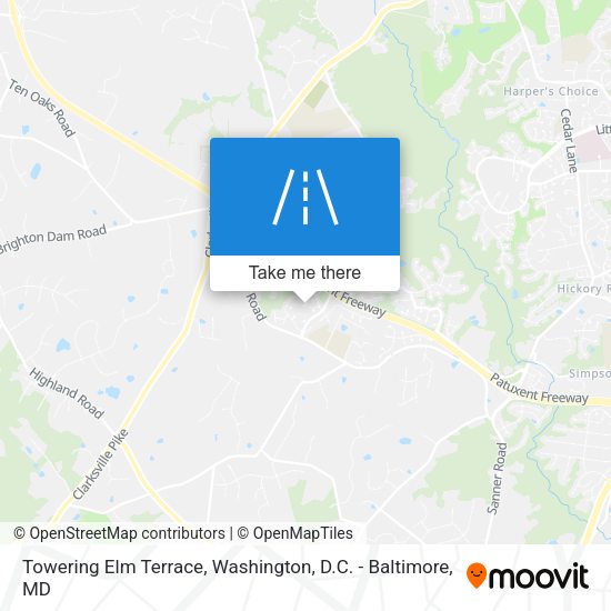 Mapa de Towering Elm Terrace