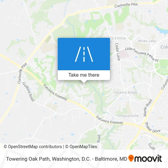 Towering Oak Path map