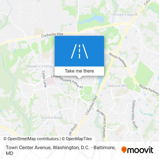 Mapa de Town Center Avenue