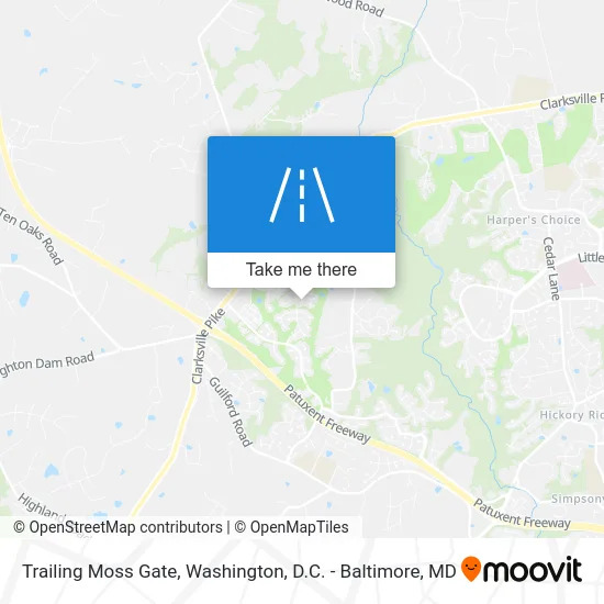 Trailing Moss Gate map