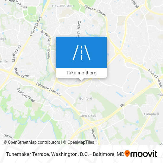 Tunemaker Terrace map