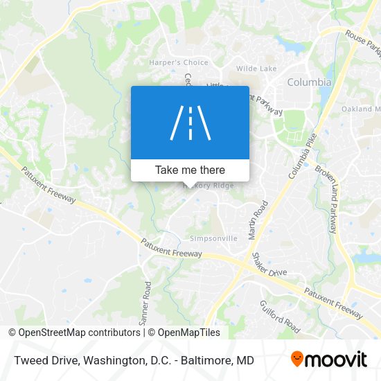 Tweed Drive map
