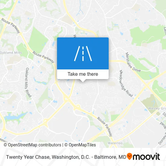 Twenty Year Chase map