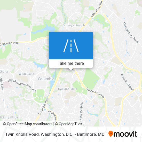 Mapa de Twin Knolls Road