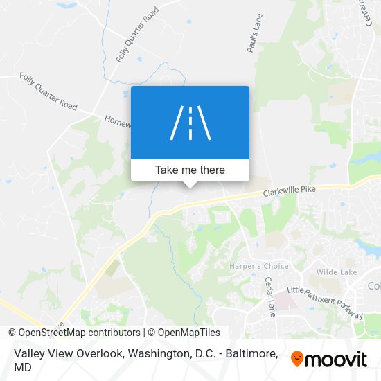 Mapa de Valley View Overlook
