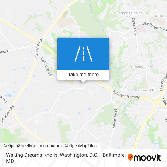 Waking Dreams Knolls map