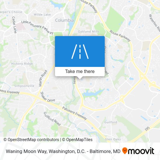 Waning Moon Way map