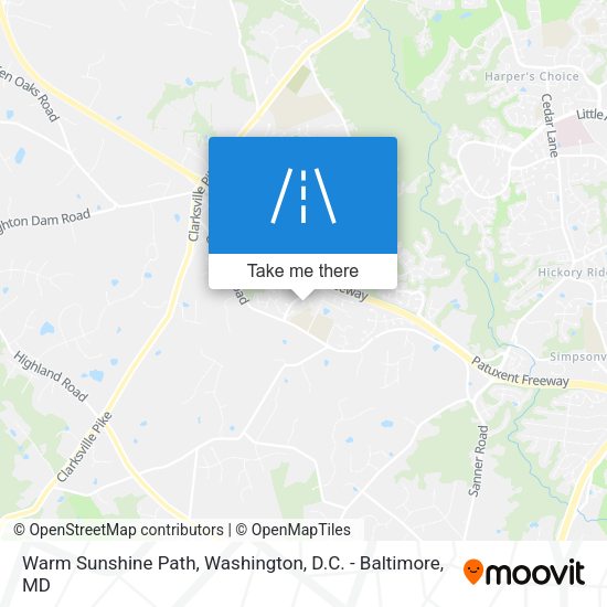 Warm Sunshine Path map