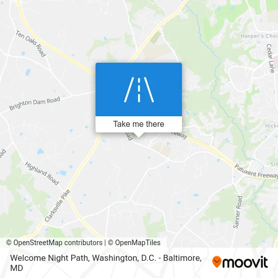Welcome Night Path map