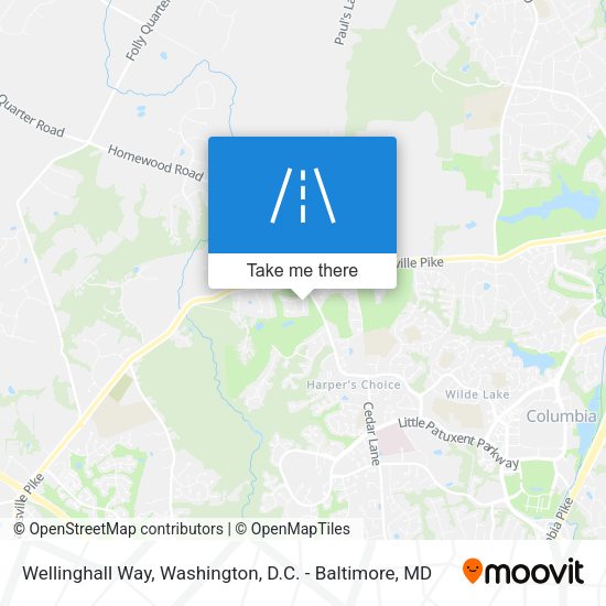 Wellinghall Way map