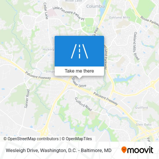 Wesleigh Drive map