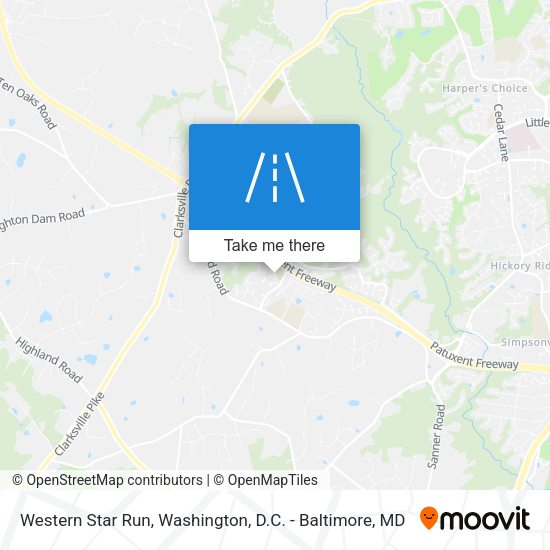 Western Star Run map