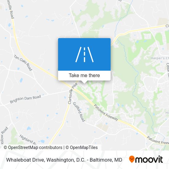Whaleboat Drive map