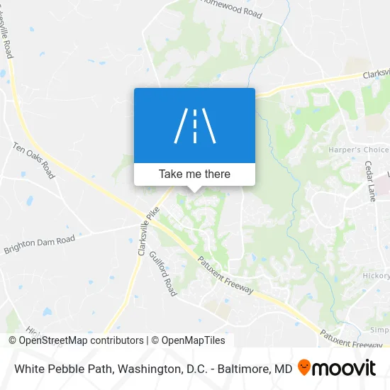 White Pebble Path map