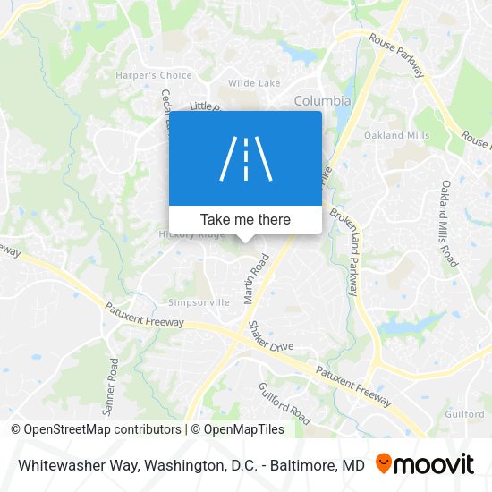 Whitewasher Way map